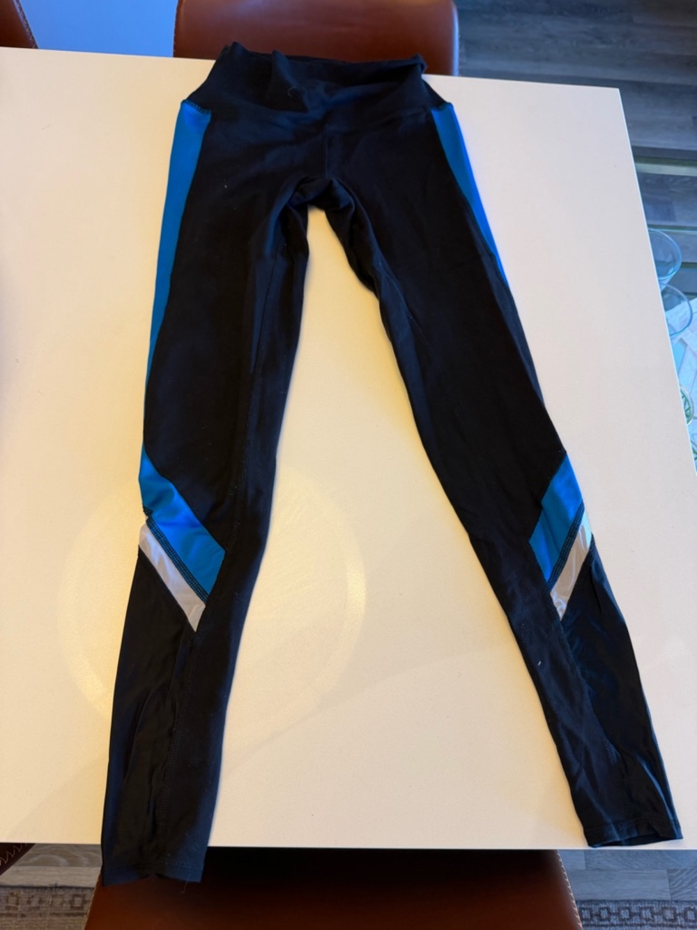 Black & Blue Girls' Athletic Leggings - Stretch Performance Bottoms